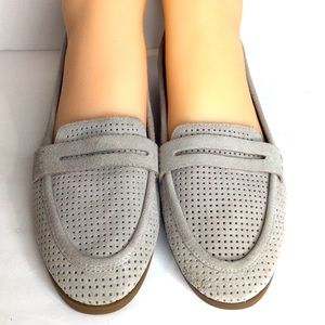 Lucky Brand Leather Suede Loafers Flats